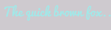 Image with Font Color A2E8E8 and Background Color CECACF